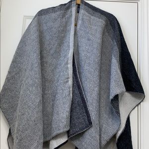 M&s gray and black shawl super soft